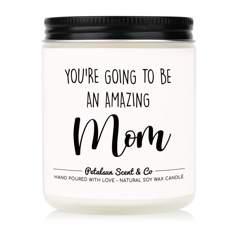 Petalsun New Mom Gifts for Women - Handmade Lavender Natural Soy Wax New Mom Candle  Pregnancy Must Haves  Mom to Be Gift  Pregnancy Gifts for Expecting Mom - Image 1